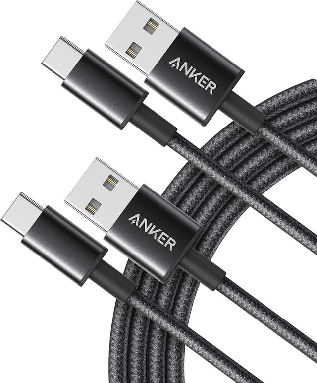 کابل مردانه Anker USB-A به USB-C بسته 2 تایی 1.8m مشکی کابل مردانه Anker USB-A به USB-C بسته 2 تایی 1.8m مشکی