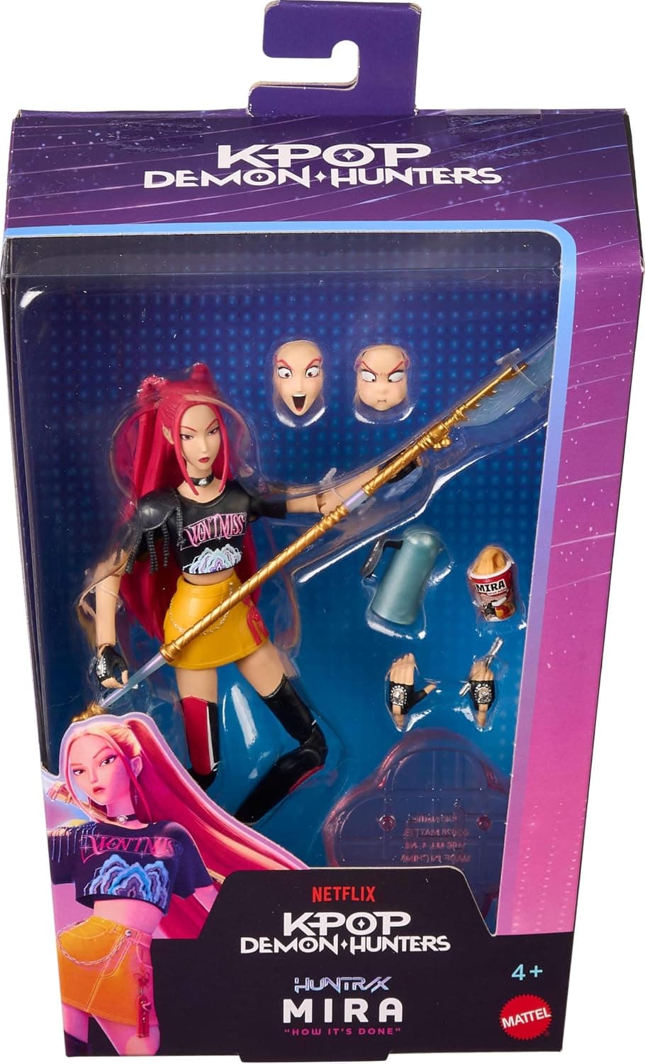 فیگور اکشن Mattel سری K POP Demon Hunters مدل Mira فیگور اکشن Mattel سری K POP Demon Hunters مدل Mira