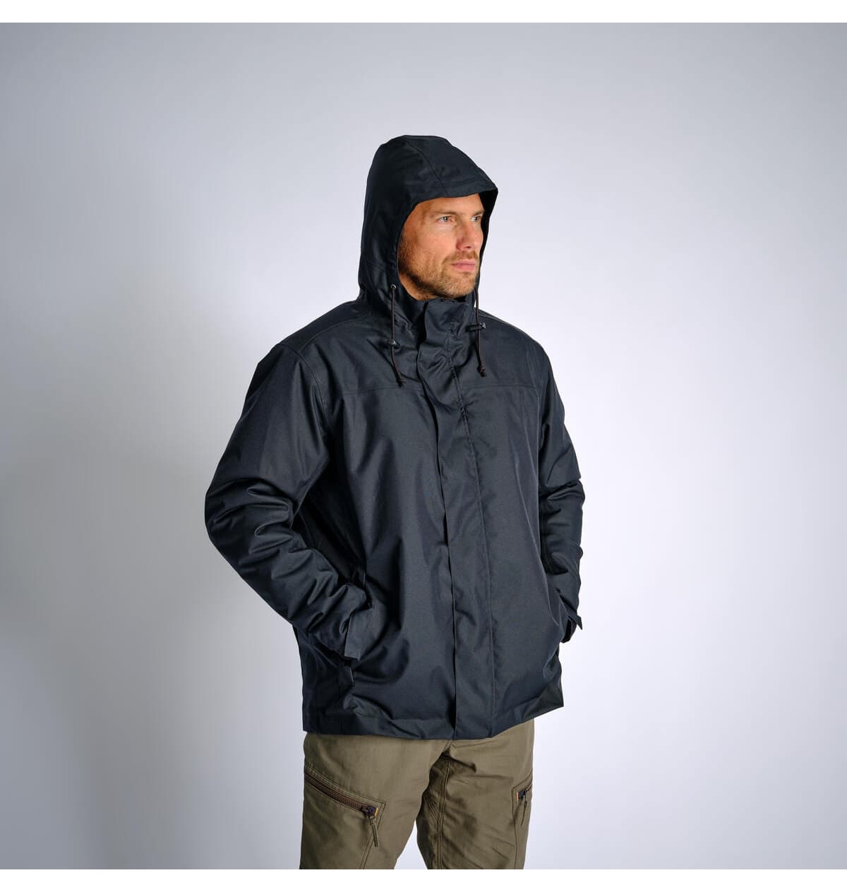 مونت مردانه Decathlon Solognac ضد آب زمستانی -10 °C مشکی مدل 100 مونت مردانه Decathlon Solognac ضد آب زمستانی -10 °C مشکی مدل 100