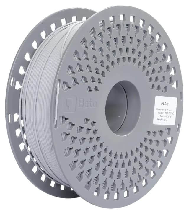 فیلامنت PLA+ برند Beta Filament رنگ خاکستری روشن فیلامنت PLA+ برند Beta Filament رنگ خاکستری روشن
