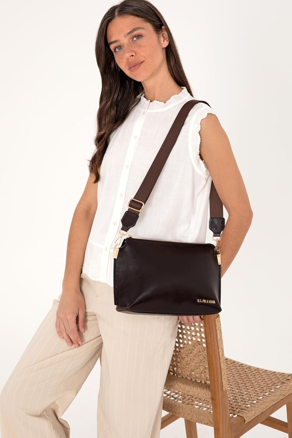کیف زنانه U.S. POLO ASSN. زرشکی مدل 50319176-VR014 کیف زنانه U.S. POLO ASSN. زرشکی مدل 50319176-VR014