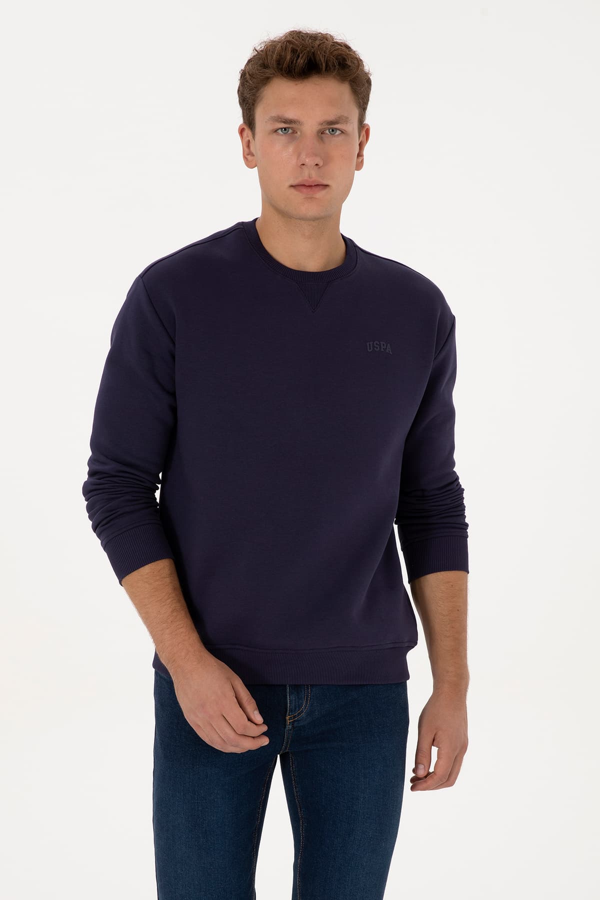 سوئیشرت مردانه U.S. Polo Assn. فیت راحت کرکی مورد مدل 50313757-VR074 سوئیشرت مردانه U.S. Polo Assn. فیت راحت کرکی مورد مدل 50313757-VR074