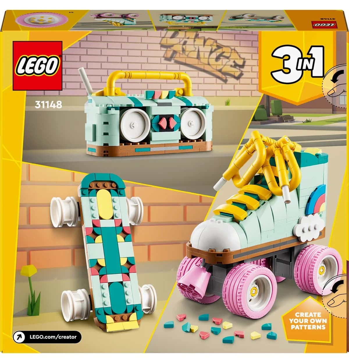 لگو Creator 3 در 1 پاتین رترو مدل 31148 با 342 قطعه لگو Creator 3 در 1 پاتین رترو مدل 31148 با 342 قطعه