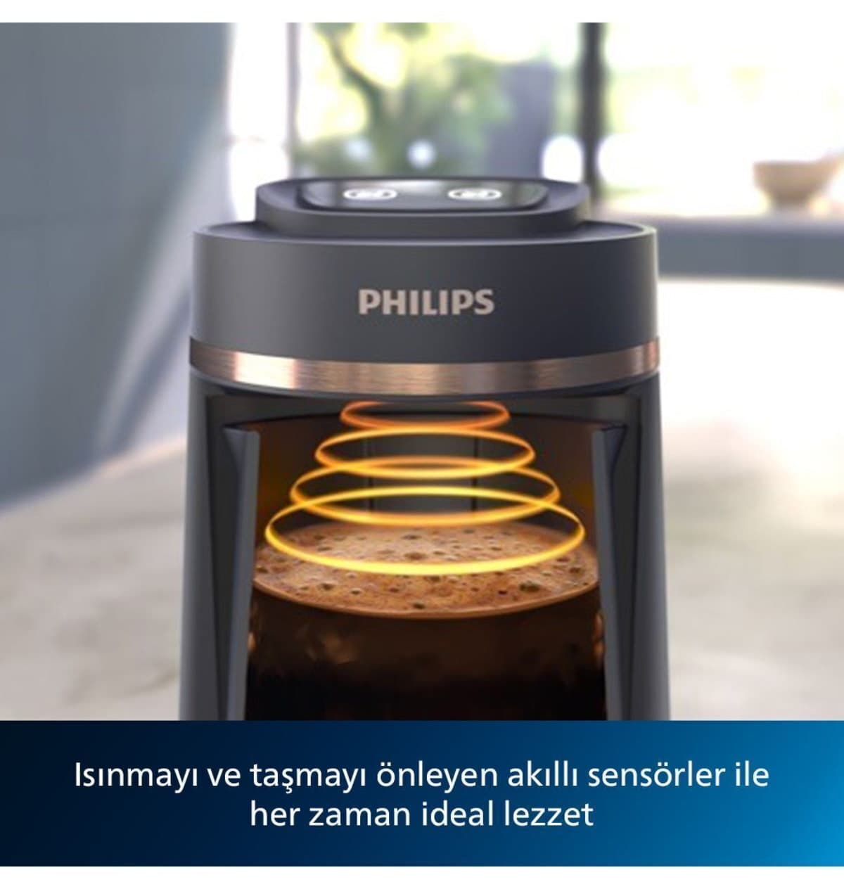 دستگاه قهوهساز ترک Philips سری 5000 با قابلیت دمآوری قهوه ترک روی حرارت ملایم مدل HDA150/60 دستگاه قهوهساز ترک Philips سری 5000 با قابلیت دمآوری قهوه ترک روی حرارت ملایم مدل HDA150/60