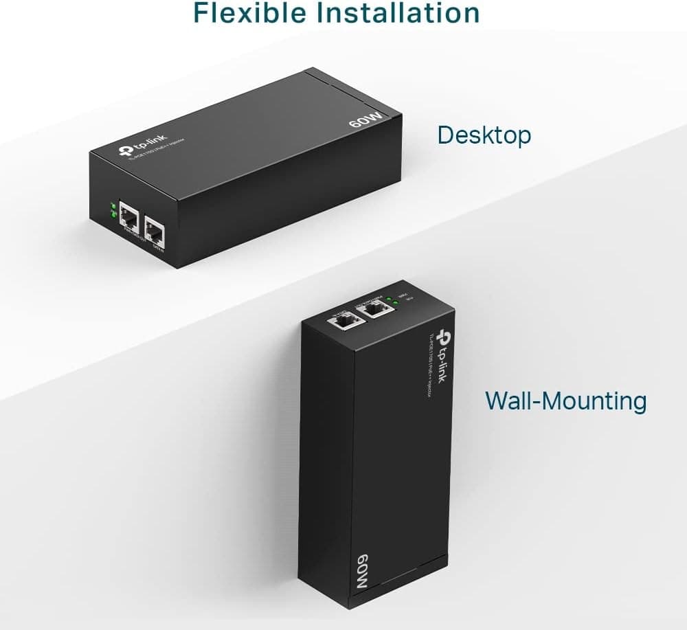 انژکتور PoE گیگابیتی TP-Link 802.3at/af با توان 60 W و برد 100m مدل PoE170S انژکتور PoE گیگابیتی TP-Link 802.3at/af با توان 60 W و برد 100m مدل PoE170S