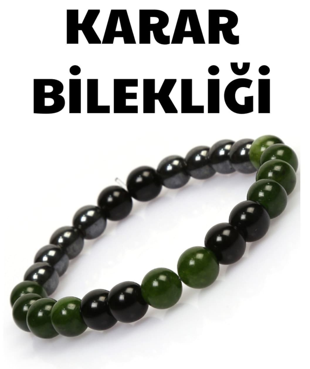 دستبند زنانه Mystic Energy سنگ طبیعی اونیکس، هماتیت و یشم مدل Karar Tılsım دستبند زنانه Mystic Energy سنگ طبیعی اونیکس، هماتیت و یشم مدل Karar Tılsım