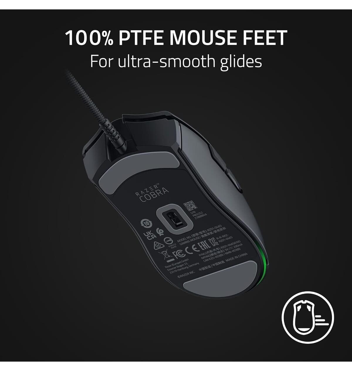 ماوس گیمینگ RAZER Cobra RGB نوری سیمی مدل RZ01-04650100-R3M1 ماوس گیمینگ RAZER Cobra RGB نوری سیمی مدل RZ01-04650100-R3M1