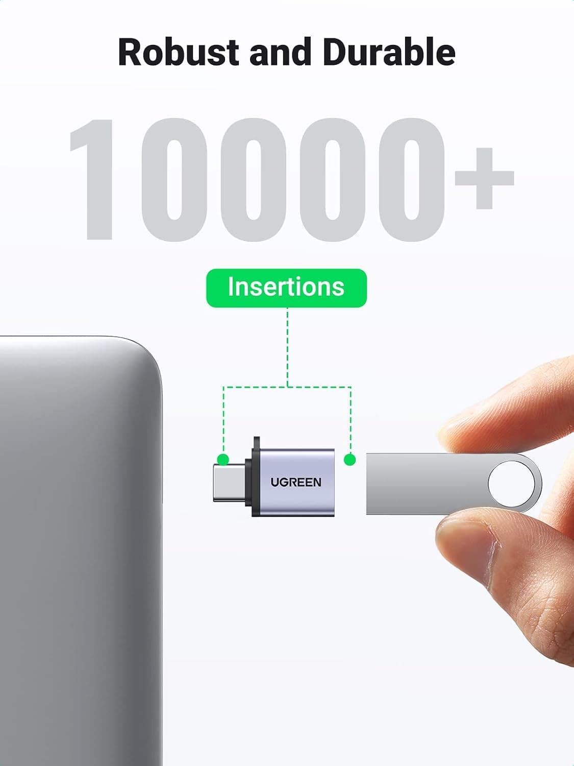 مبدل USB-C نری به USB 3.0 مادگی UGREEN، OTG، سرعت 10Gbps، بسته 2 عددی مبدل USB-C نری به USB 3.0 مادگی UGREEN، OTG، سرعت 10Gbps، بسته 2 عددی