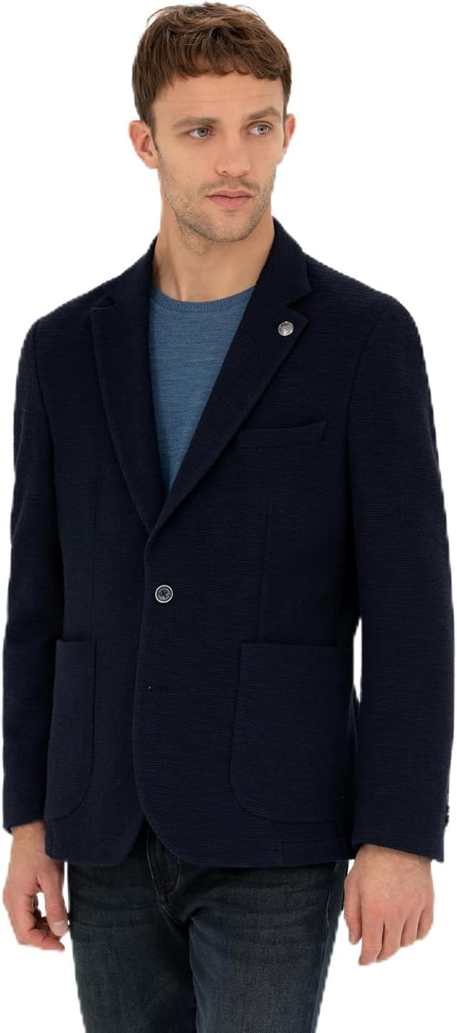 کت مردانه Pierre Cardin سرمهای مدل 50272747-VR033 کت مردانه Pierre Cardin سرمهای مدل 50272747-VR033
