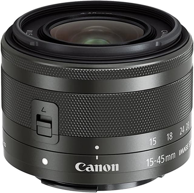لنز Canon مدل CAN2580 با فاصله کانونی 15-45 میلیمتر EF-M خاکستری گرافیتی لنز Canon مدل CAN2580 با فاصله کانونی 15-45 میلیمتر EF-M خاکستری گرافیتی