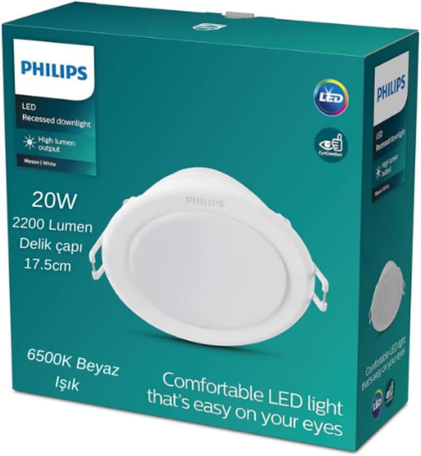 چراغ توکار اسپات PHILIPS Meson مدل 59469 20W دهانه 17.5cm سفید 6500K 2200 لومن چراغ توکار اسپات PHILIPS Meson مدل 59469 20W دهانه 17.5cm سفید 6500K 2200 لومن