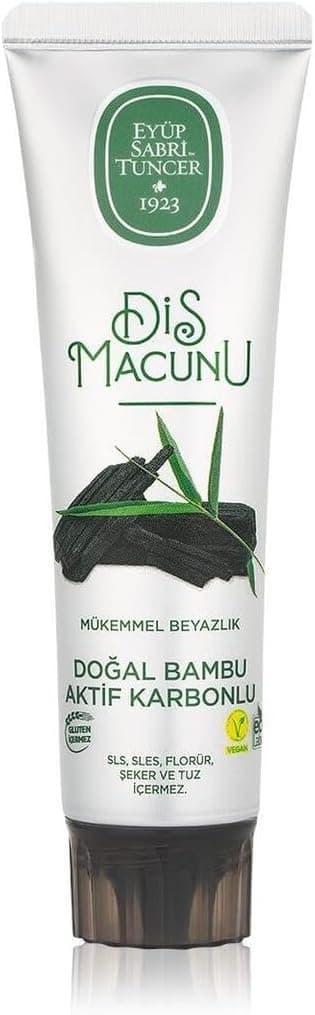 خمیردندان Eyup Sabri Tuncer با زغال بامبو طبیعی 90ml خمیردندان Eyup Sabri Tuncer با زغال بامبو طبیعی 90ml