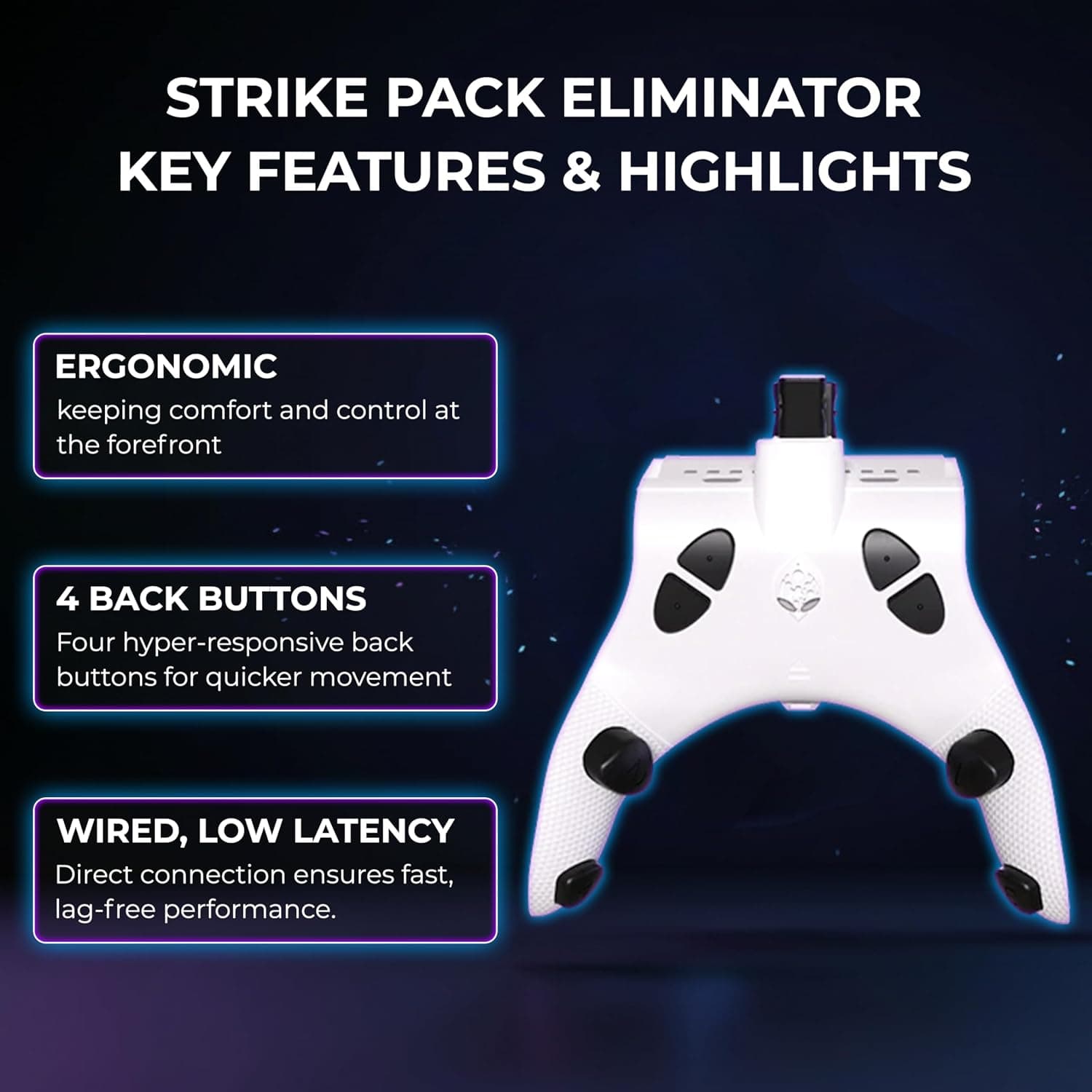 کنترلر سیمی Collective Minds برای Xbox Series و Xbox One مدل Universal Strike Pack Eliminator کنترلر سیمی Collective Minds برای Xbox Series و Xbox One مدل Universal Strike Pack Eliminator