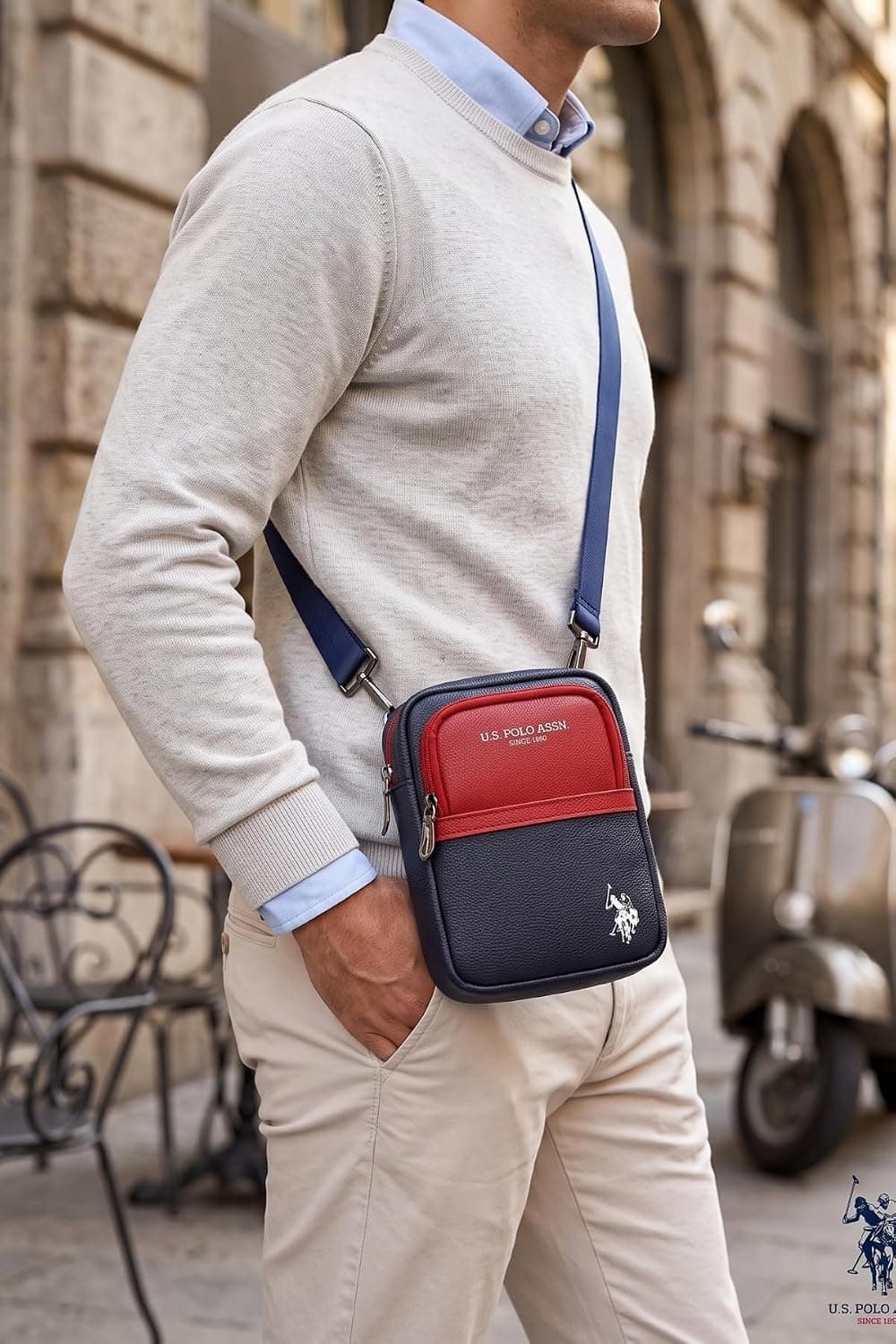 کیف پستچی یونیسکس U.S. POLO ASSN با جای گوشی کراسبادی سرمهای مدل 24593P کیف پستچی یونیسکس U.S. POLO ASSN با جای گوشی کراسبادی سرمهای مدل 24593P