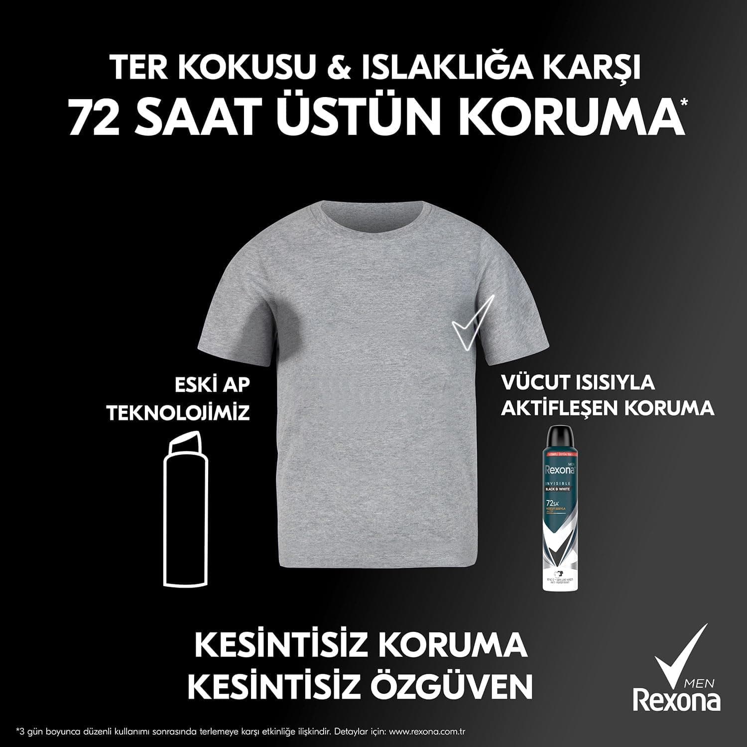 اسپری دئودورانت مردانه Rexona Invisible Black & White محافظت 72 ساعته 200 ml اسپری دئودورانت مردانه Rexona Invisible Black & White محافظت 72 ساعته 200 ml