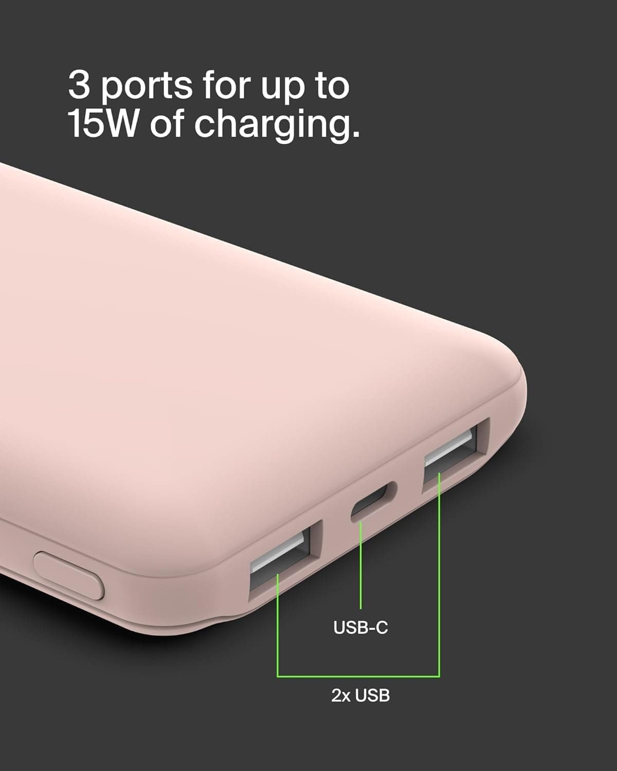 پاوربانک Belkin 10K رنگ رز پاوربانک Belkin 10K رنگ رز