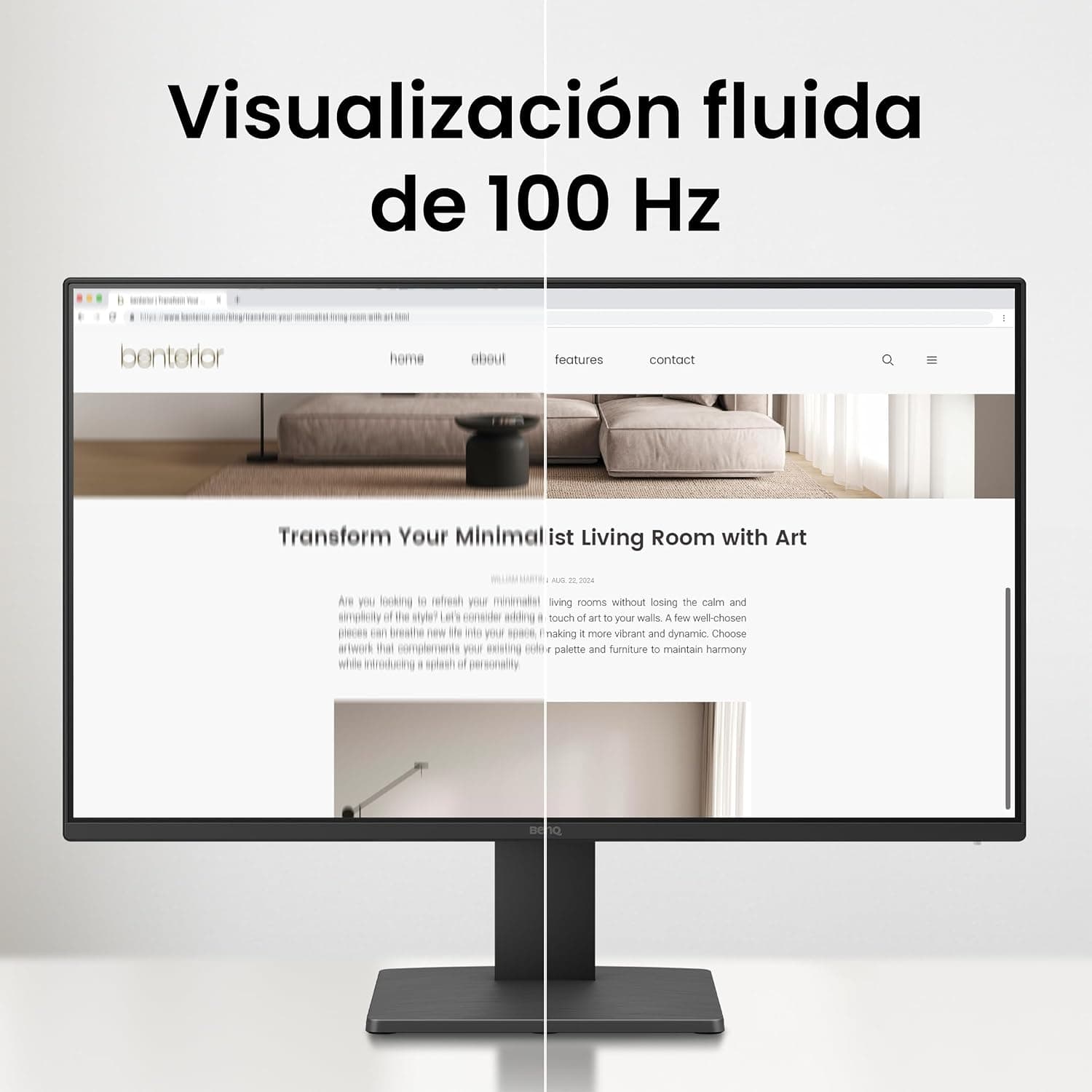 مانیتور 24" BenQ IPS 100Hz با وضوح 1080p FHD، HDMI و DisplayPort مدل GW2491 مانیتور 24" BenQ IPS 100Hz با وضوح 1080p FHD، HDMI و DisplayPort مدل GW2491