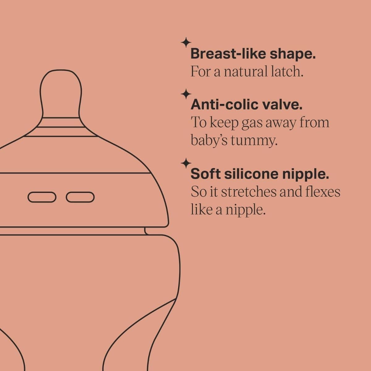 شیشه شیر Tommee Tippee Closer To Nature Easi Vent تزئینی 340 ml سفید مهتابی 2 تایی شیشه شیر Tommee Tippee Closer To Nature Easi Vent تزئینی 340 ml سفید مهتابی 2 تایی