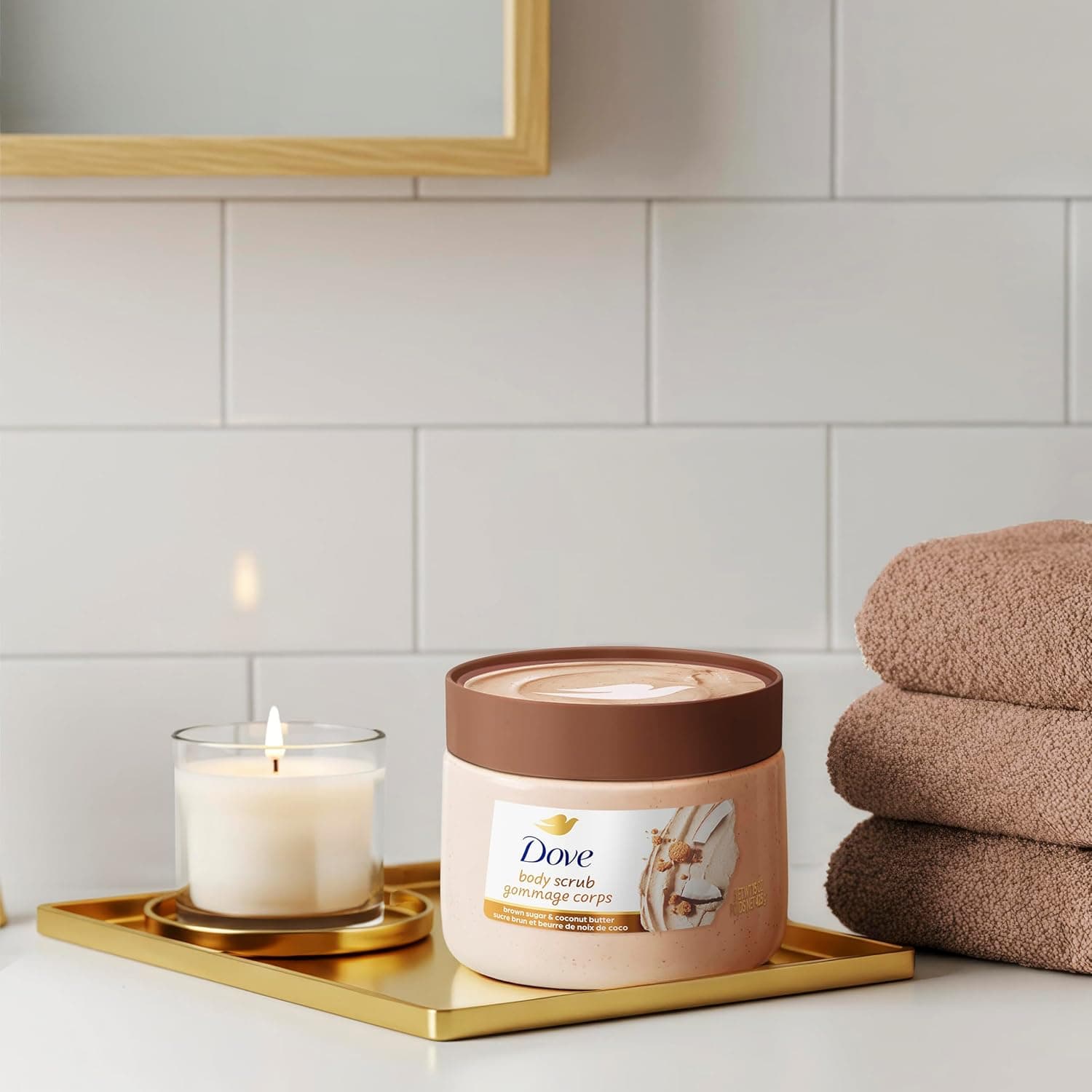 اسکراب بدن Dove با شکر قهوهای و کره نارگیل 15 oz اسکراب بدن Dove با شکر قهوهای و کره نارگیل 15 oz