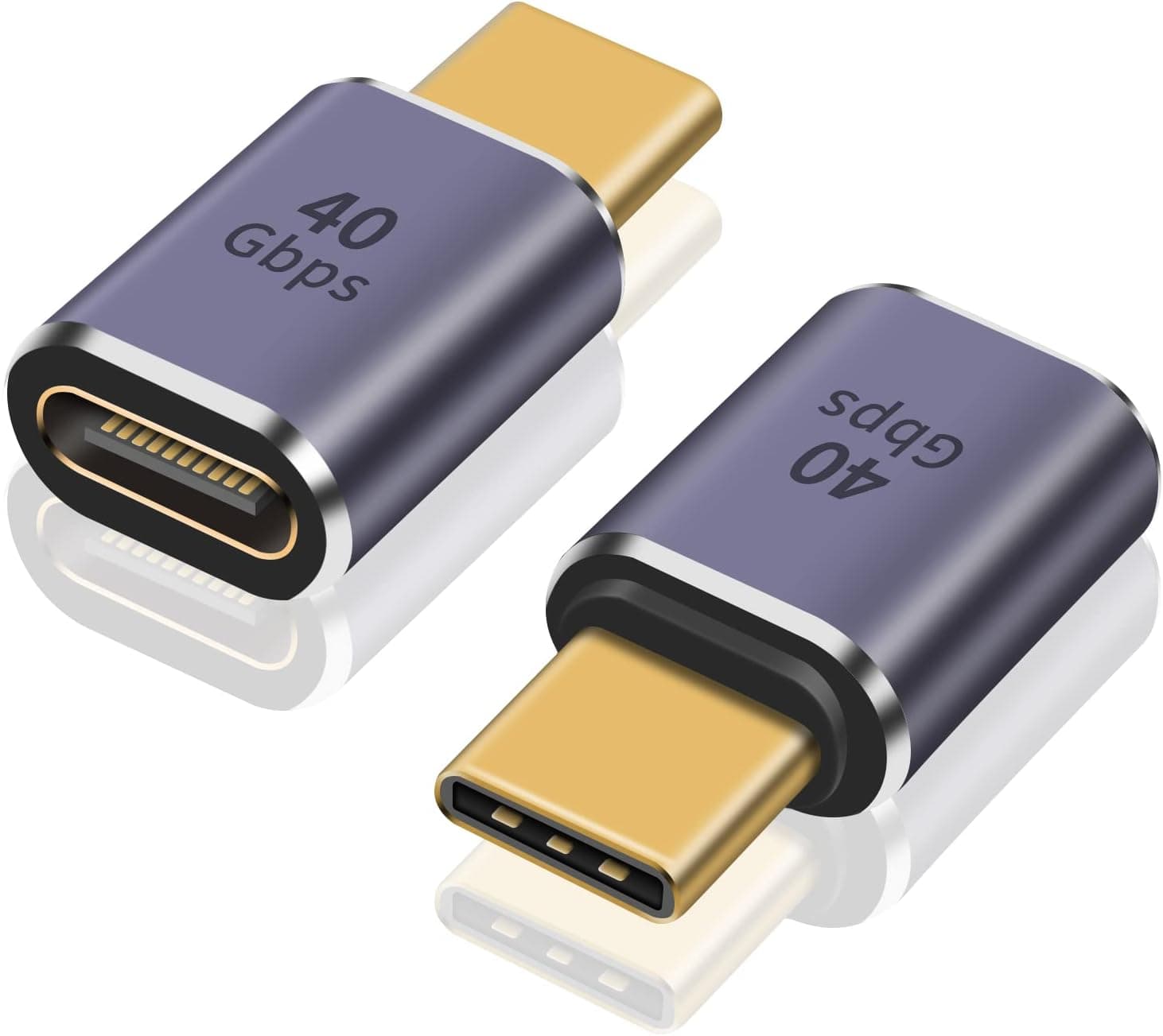 کوپلر USB C ماده به ماده Poyiccot بسته 2 عددی 240W 40Gbps کوپلر USB C ماده به ماده Poyiccot بسته 2 عددی 240W 40Gbps