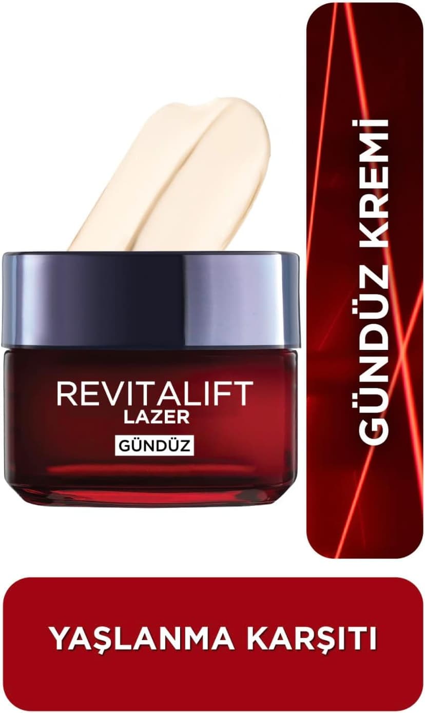کرم روز ضد پیری شدید L'Oreal Paris Revitalift Lazer X3 50 ml کرم روز ضد پیری شدید L'Oreal Paris Revitalift Lazer X3 50 ml