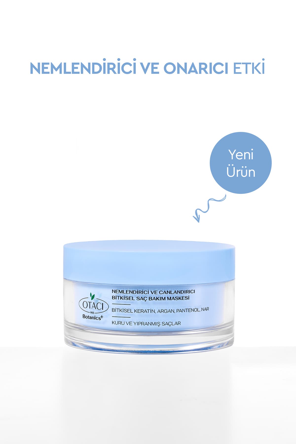 ماسک موی گیاهی برای موهای خشک و آسیبدیده Otacı مرطوبکننده و احیاکننده ماسک موی گیاهی برای موهای خشک و آسیبدیده Otacı مرطوبکننده و احیاکننده
