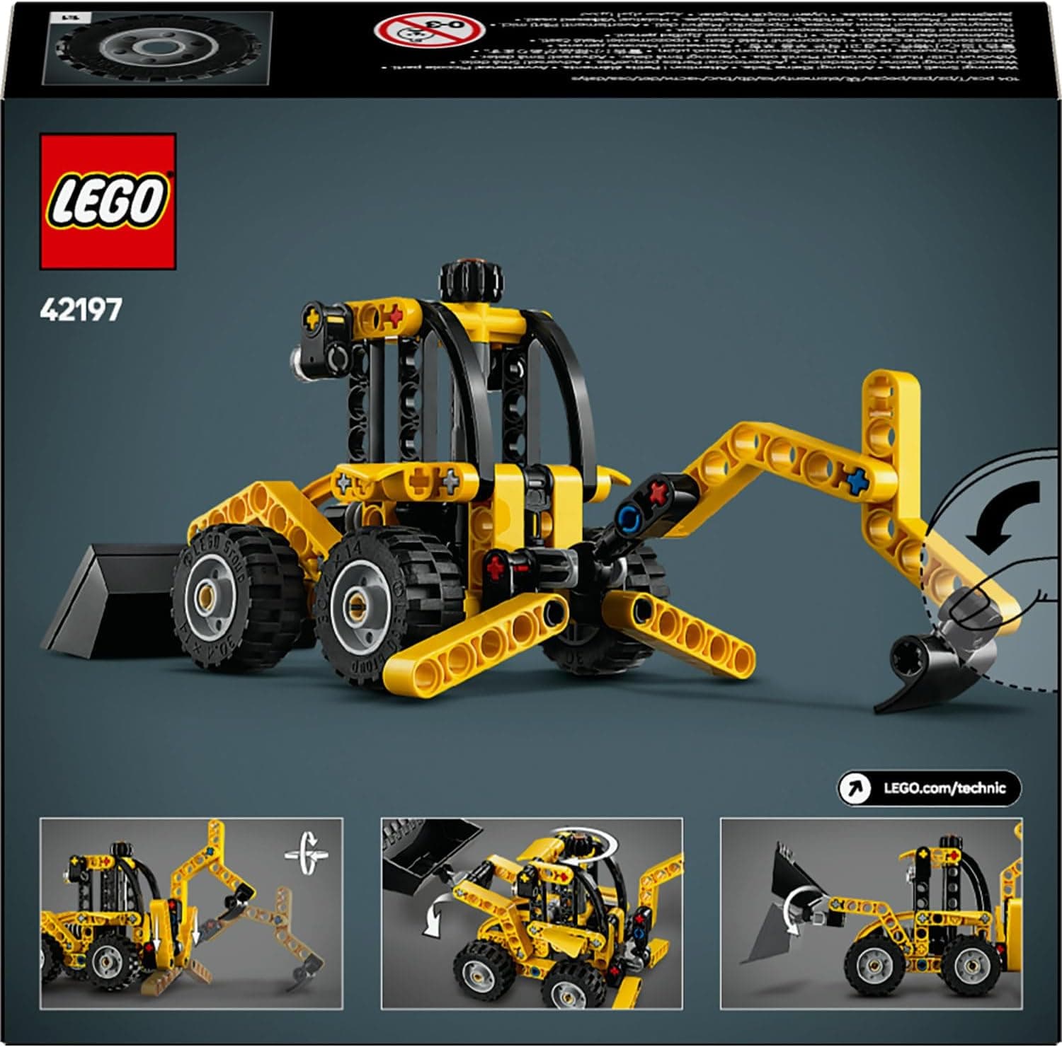 لگو Technic بیلمکانیکی و لودر مدل 42197 لگو Technic بیلمکانیکی و لودر مدل 42197