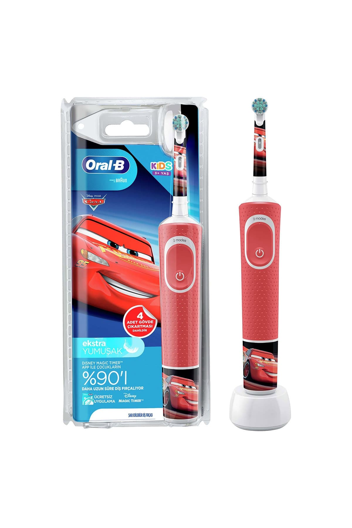 مسواک شارژی کودک Oral-B سری ویژه Cars مدل D100 مسواک شارژی کودک Oral-B سری ویژه Cars مدل D100