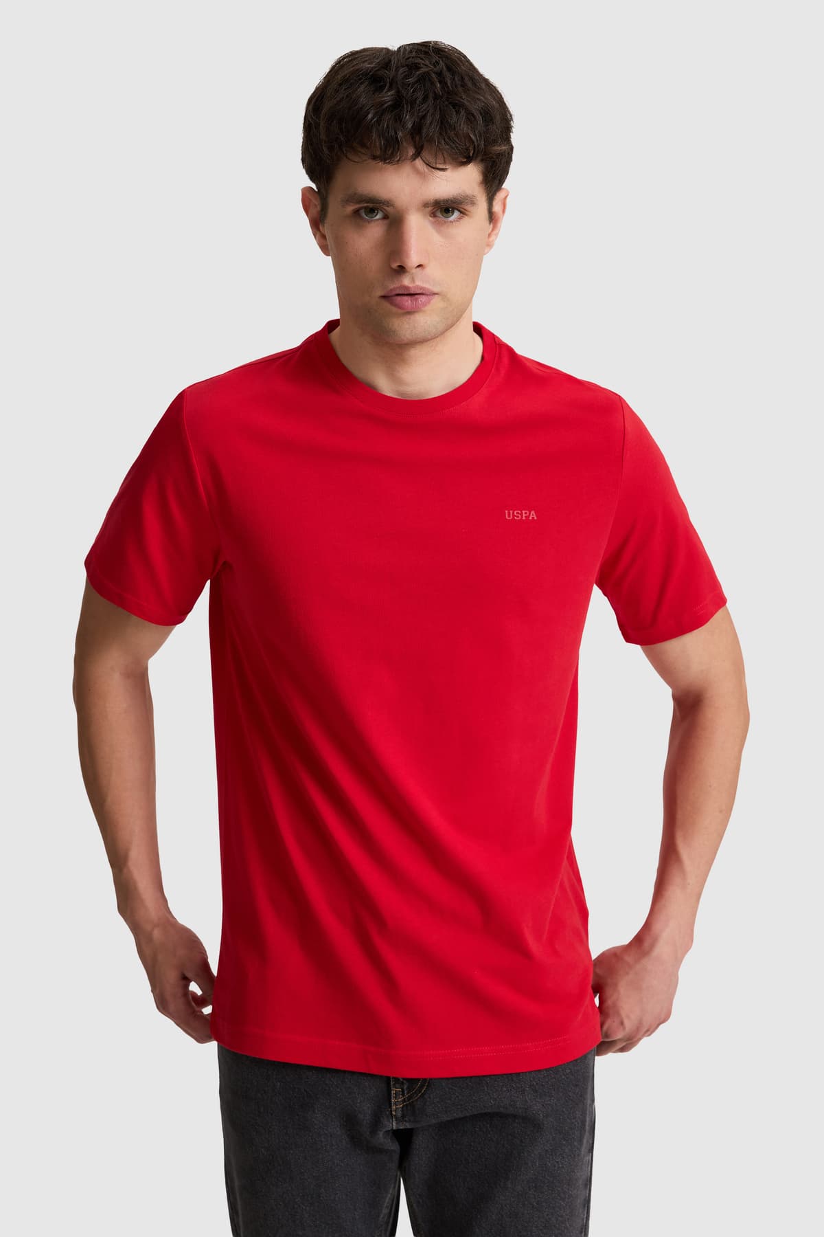 تیشرت مردانه U.S. Polo Assn. قرمز فیت معمولی یقه گرد بیسیک مدل 50327022-VR171 تیشرت مردانه U.S. Polo Assn. قرمز فیت معمولی یقه گرد بیسیک مدل 50327022-VR171