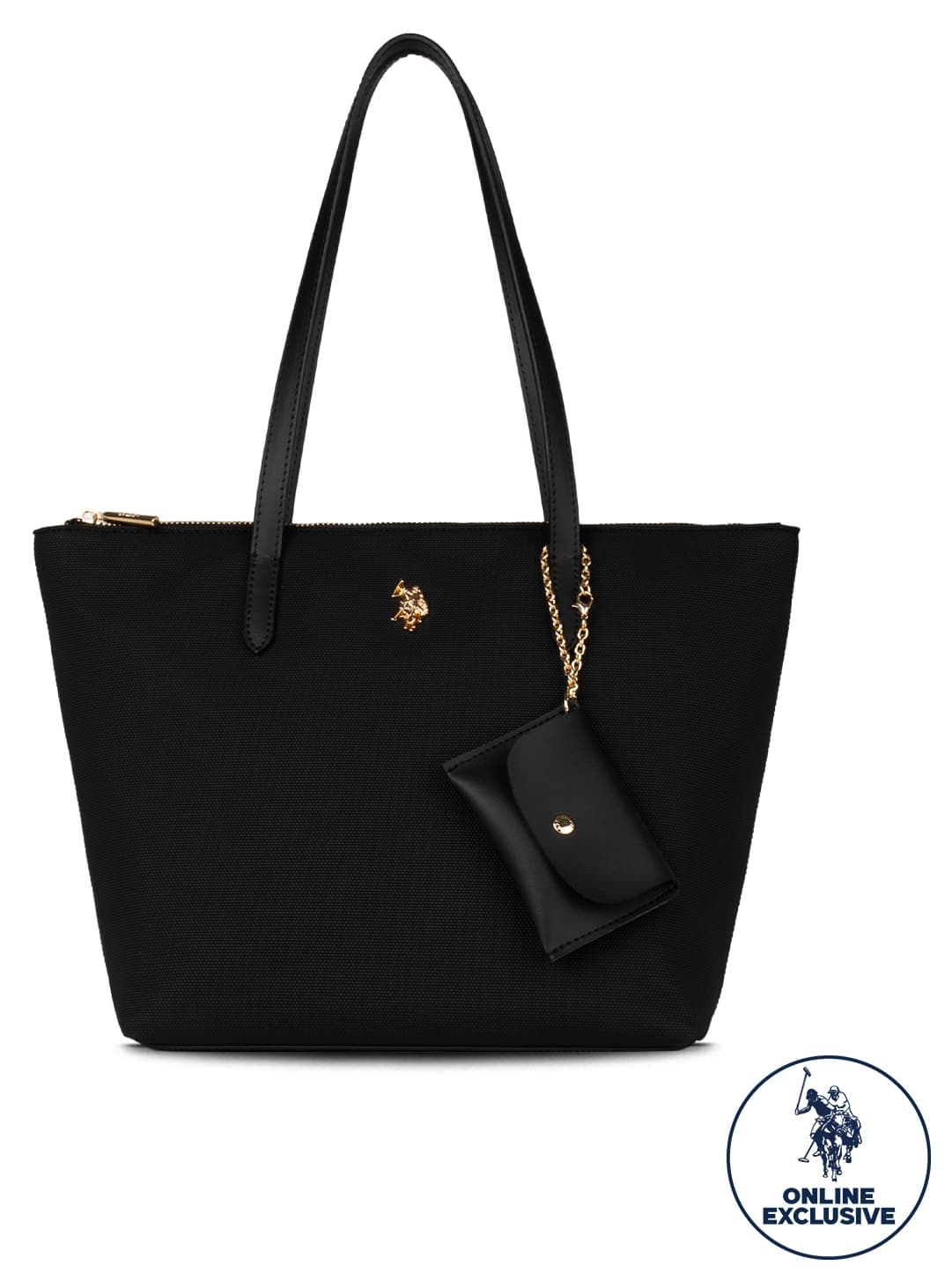 کیف دوشی زنانه U.S. Polo Assn. سیاه مدل Us26303 کیف دوشی زنانه U.S. Polo Assn. سیاه مدل Us26303