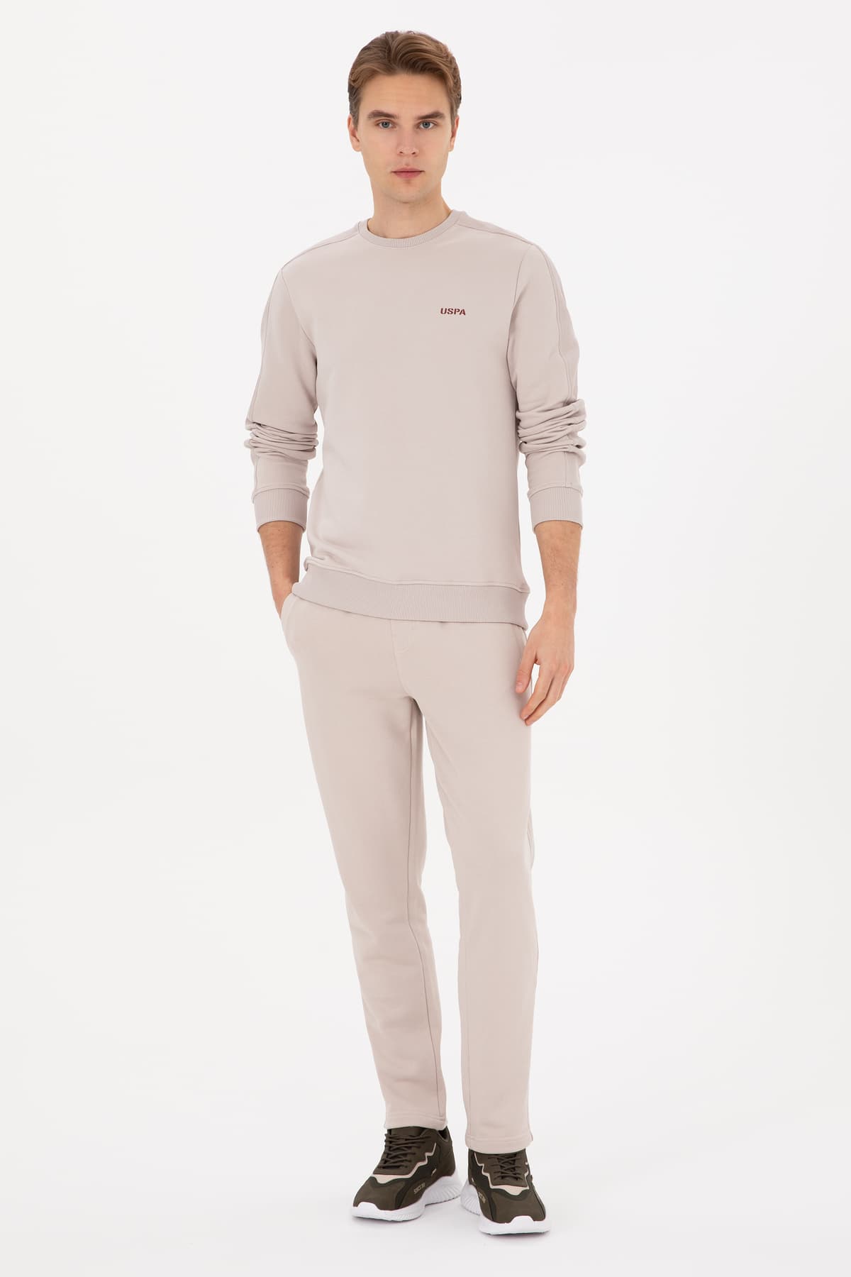 سوئیشرت مردانه U.S. Polo Assn. فیت معمولی یقه گرد سنگی مدل 50315598-VR049 سوئیشرت مردانه U.S. Polo Assn. فیت معمولی یقه گرد سنگی مدل 50315598-VR049