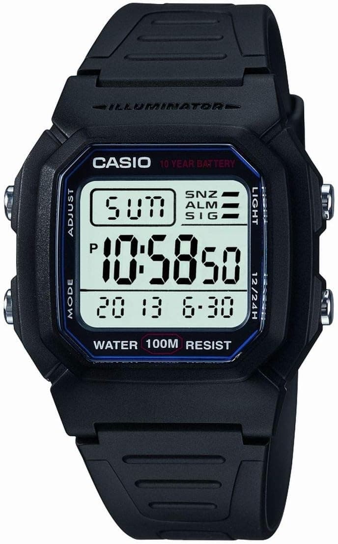 ساعت مچی مردانه Casio صفحه خاکستری مدل W-800H-1AVDF ساعت مچی مردانه Casio صفحه خاکستری مدل W-800H-1AVDF