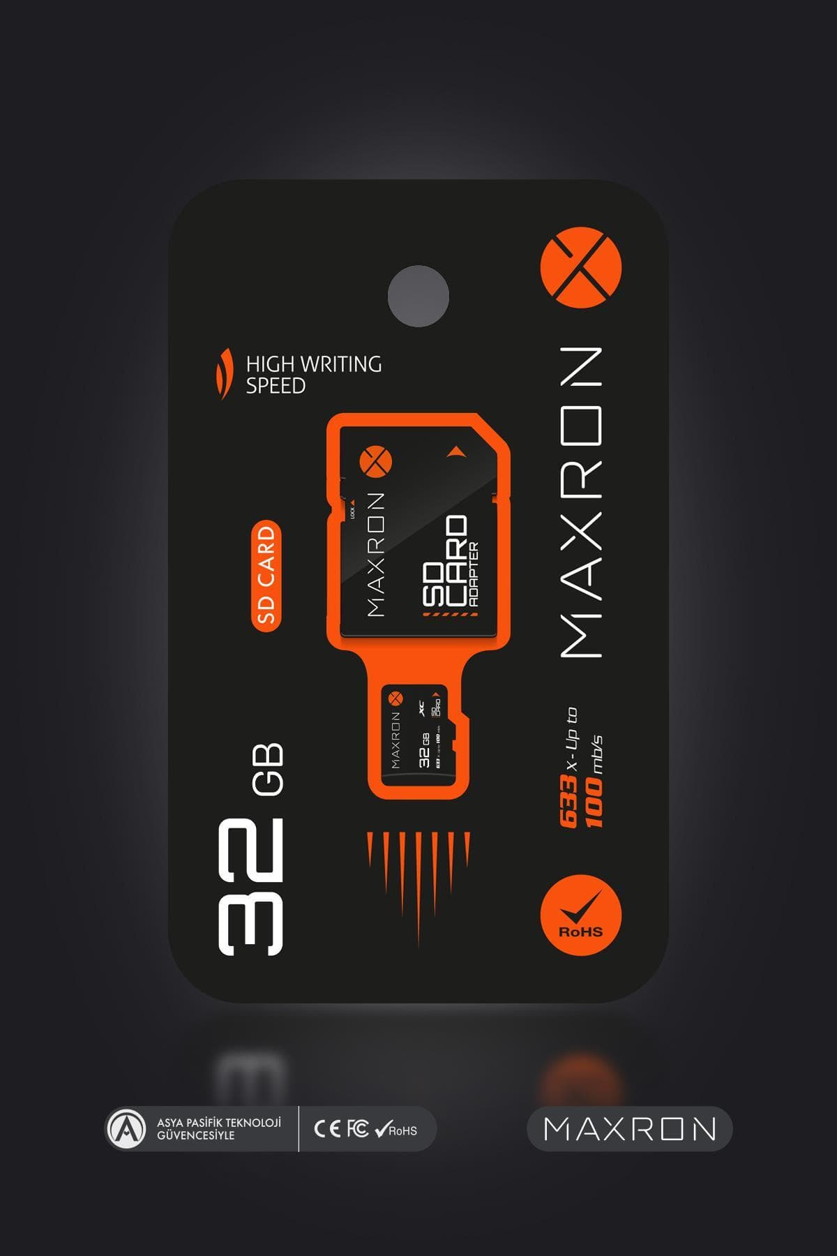 کارت حافظه 32GB Maxron کلاس 10 سازگار با دوربین مینی، امنیتی خانگی و خودرویی و تلفن همراه کارت حافظه 32GB Maxron کلاس 10 سازگار با دوربین مینی، امنیتی خانگی و خودرویی و تلفن همراه