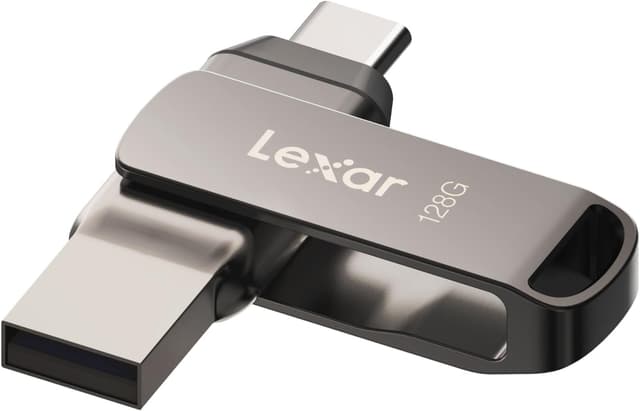 فلش مموری Lexar ظرفیت 128GB USB 3.1 با رابط USB-A و USB C و طراحی چرخشی فلش مموری Lexar ظرفیت 128GB USB 3.1 با رابط USB-A و USB C و طراحی چرخشی