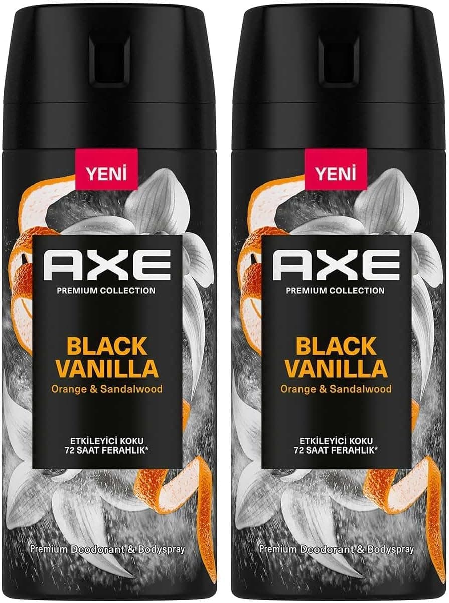 اسپری دئودورانت مردانه AXE Black Vanilla 150 ml اسپری دئودورانت مردانه AXE Black Vanilla 150 ml