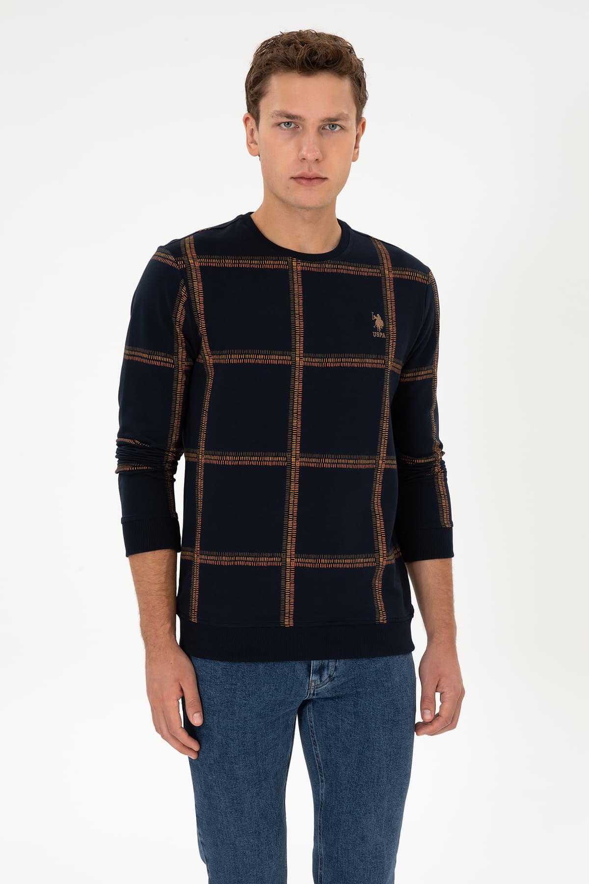 سویشرت مردانه U.S. Polo Assn. فیت معمولی یقه گرد سرمهای مدل 50310323-VR033 سویشرت مردانه U.S. Polo Assn. فیت معمولی یقه گرد سرمهای مدل 50310323-VR033