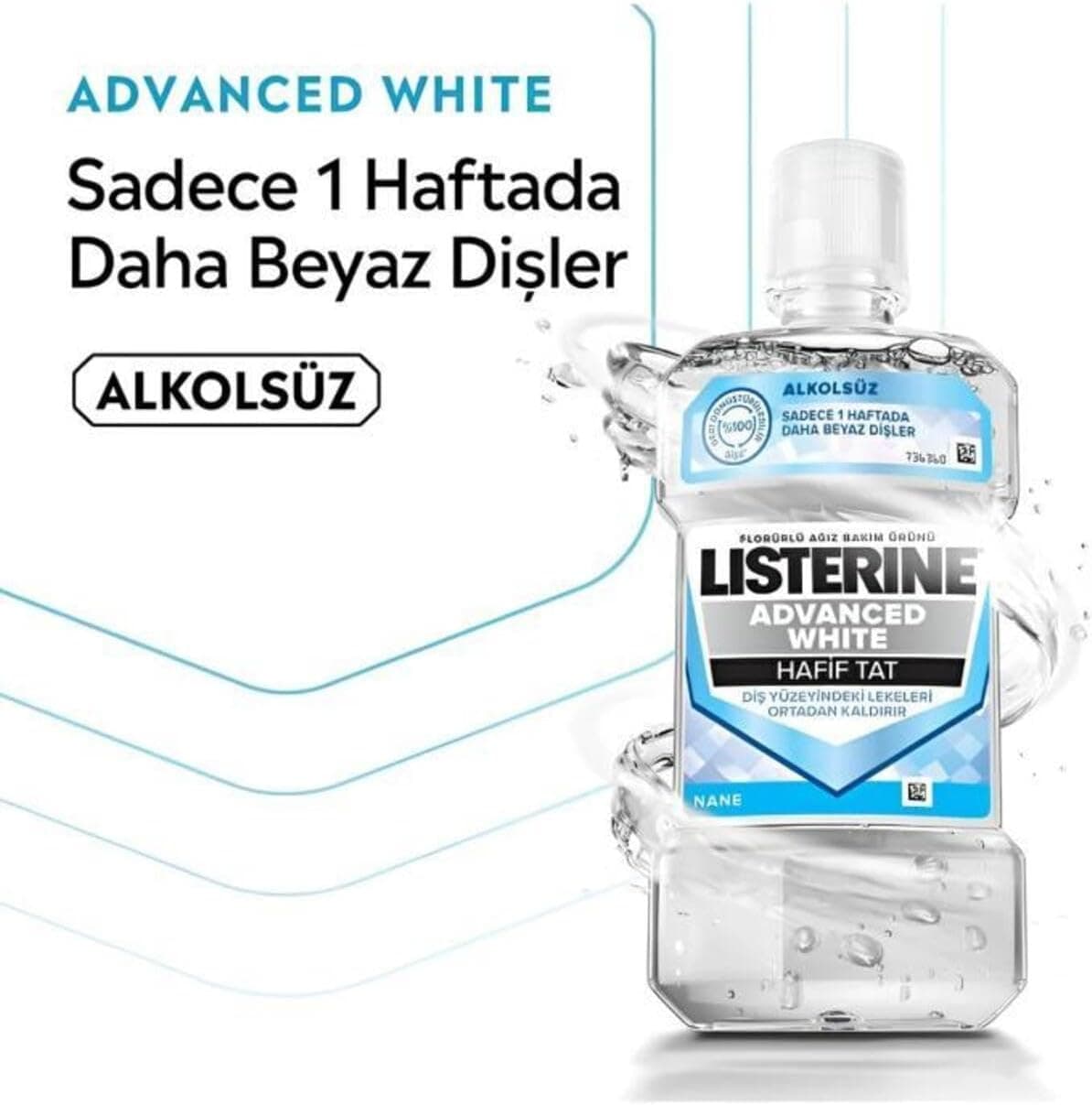 دهانشویه Listerine Advanced White با طعم ملایم 1000 Ml X2 همراه با لیوان شیشهای هدیه دهانشویه Listerine Advanced White با طعم ملایم 1000 Ml X2 همراه با لیوان شیشهای هدیه