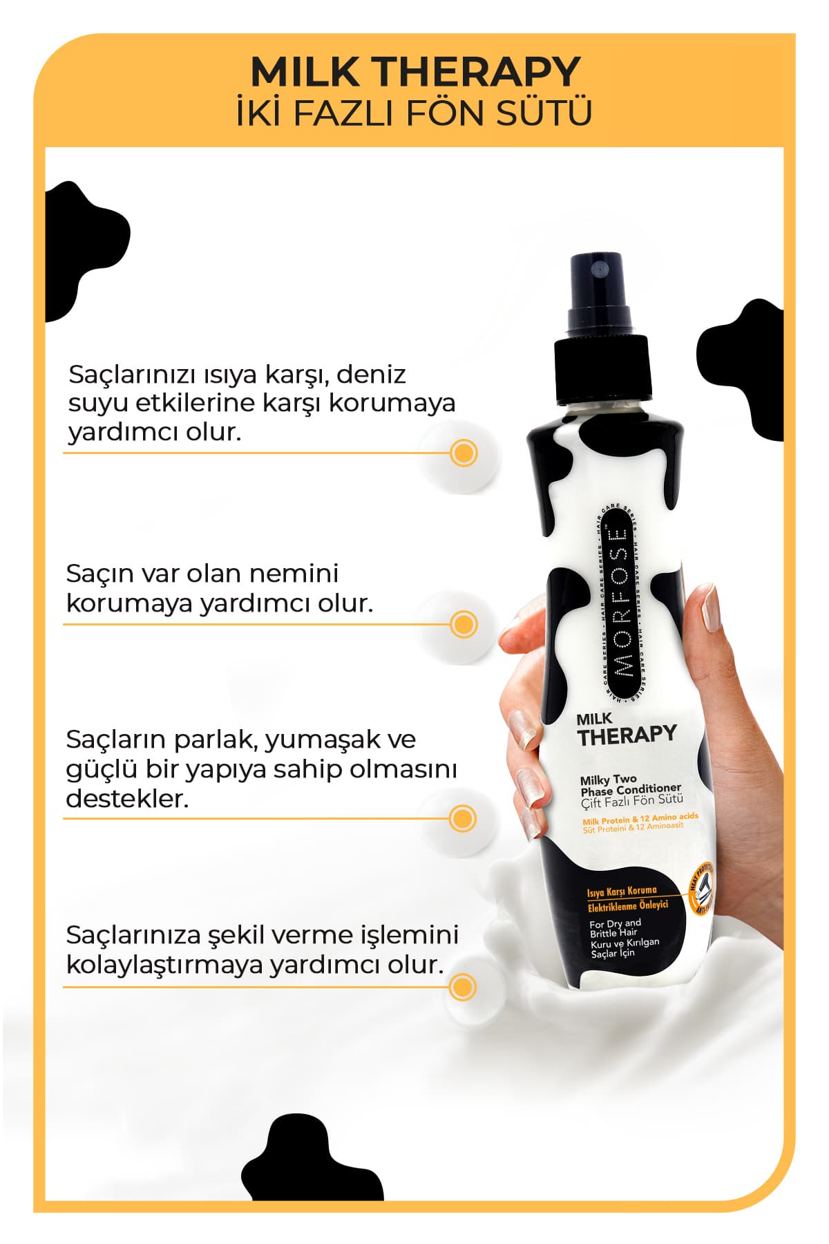 آب سشوار مراقبت از مو Morfose Milk Therapy 240 Ml آب سشوار مراقبت از مو Morfose Milk Therapy 240 Ml