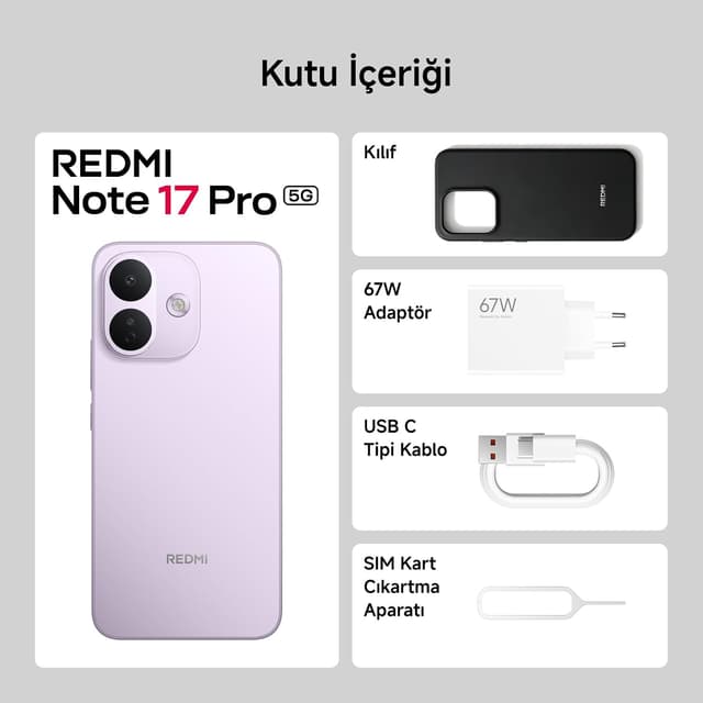 گوشی هوشمند Xiaomi Redmi Note 17 Pro 5G 8GB رم 256GB بنفش گوشی هوشمند Xiaomi Redmi Note 17 Pro 5G 8GB رم 256GB بنفش