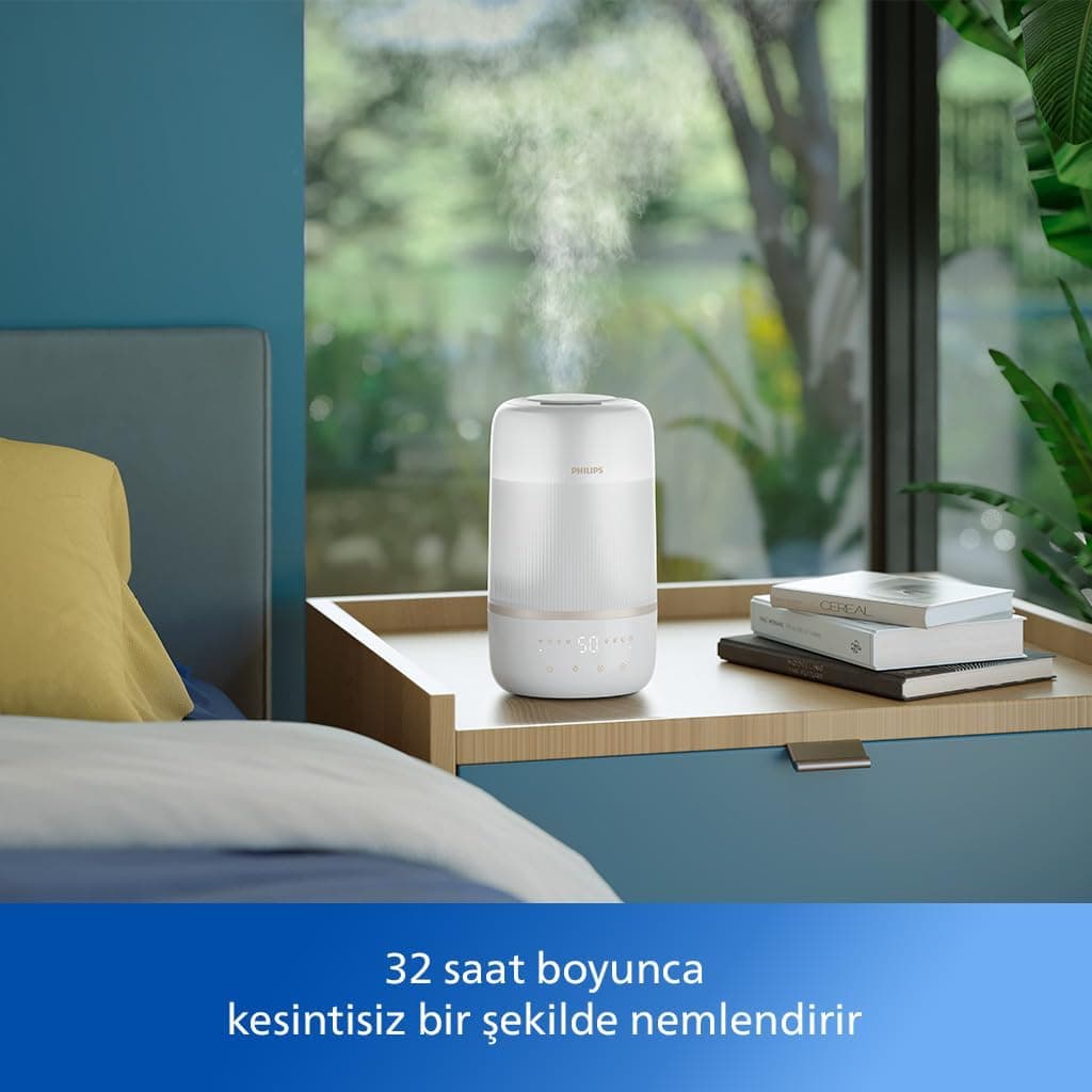 رطوبتساز هوا PHILIPS مناسب اتاقهای تا 41 m2 با 32 ساعت کارکرد و رایحهدرمانی SkyMist سفید مدل HU1510/04 رطوبتساز هوا PHILIPS مناسب اتاقهای تا 41 m2 با 32 ساعت کارکرد و رایحهدرمانی SkyMist سفید مدل HU1510/04