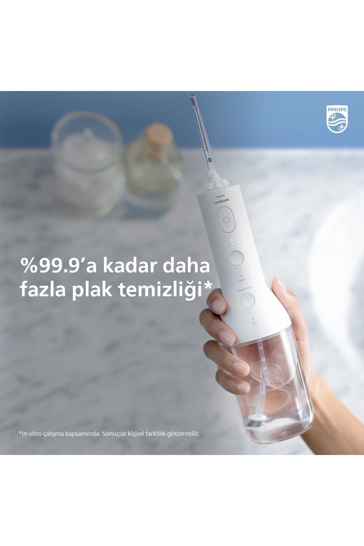 دستگاه شستوشوی دهان Philips Sonicare Power Flosser 3000 بیسیم با فناوری Quad Stream سفید مدل HX3826/31 دستگاه شستوشوی دهان Philips Sonicare Power Flosser 3000 بیسیم با فناوری Quad Stream سفید مدل HX3826/31