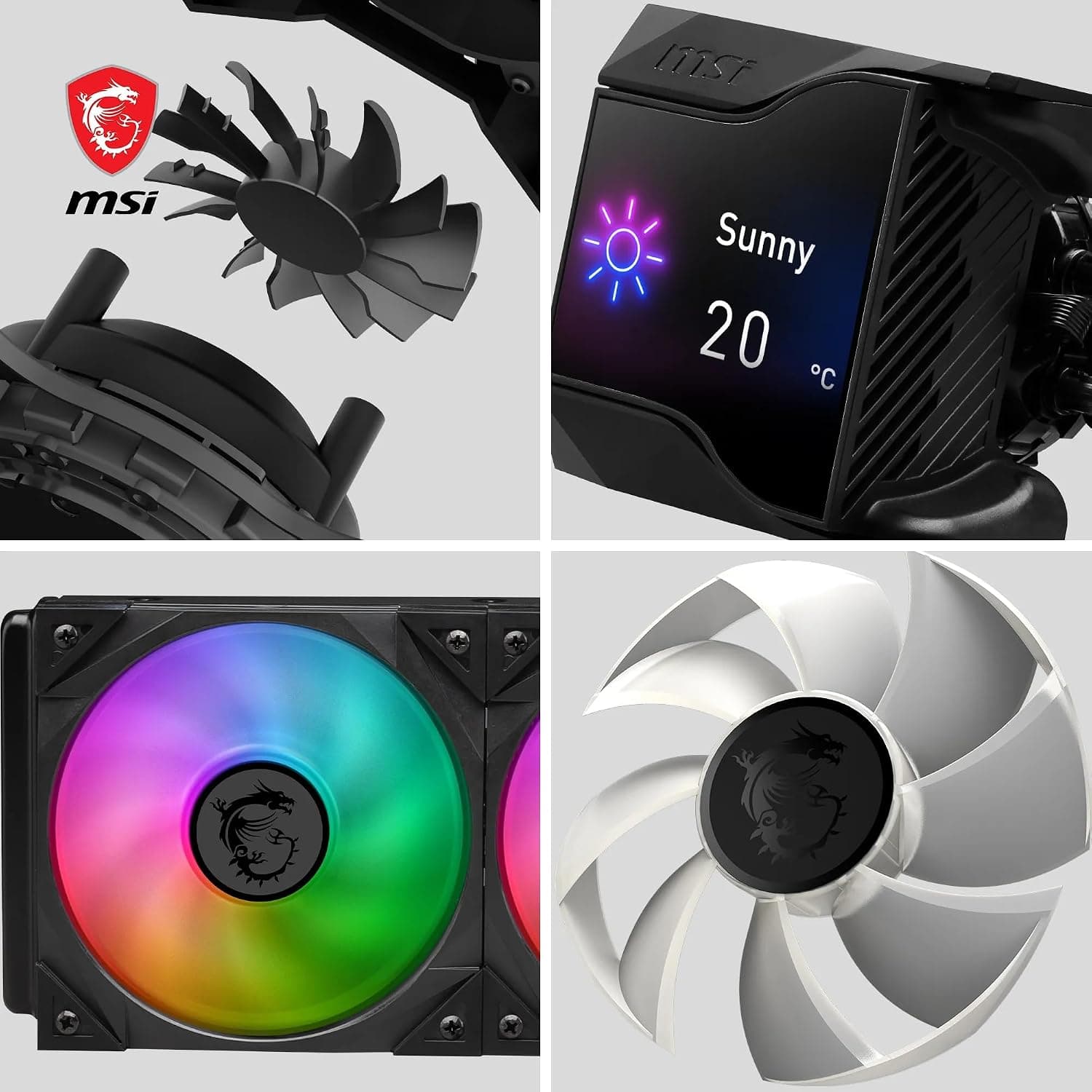 خنککننده مایع پردازنده MSI مشکی 240mm MPG CoreLiquid D240 خنککننده مایع پردازنده MSI مشکی 240mm MPG CoreLiquid D240