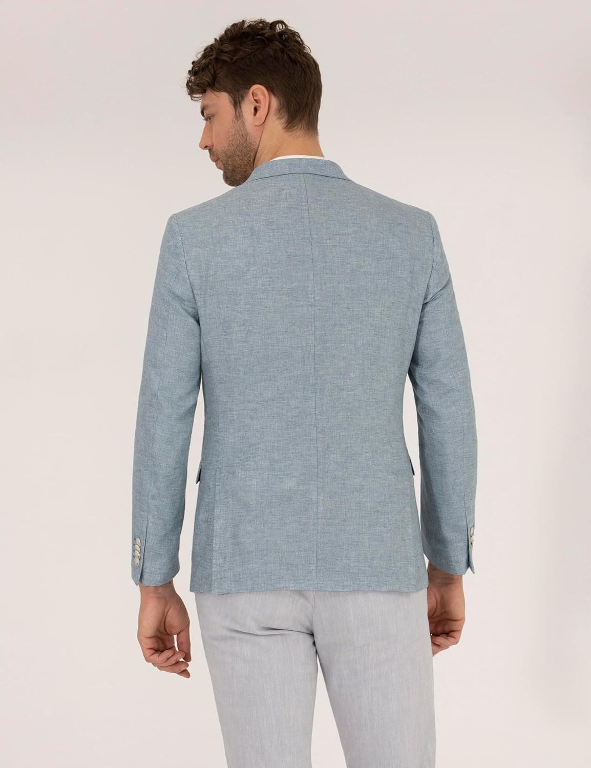 ژاکت مردانه Pierre Cardin آبی روشن مدل 50264619-VR003 ژاکت مردانه Pierre Cardin آبی روشن مدل 50264619-VR003