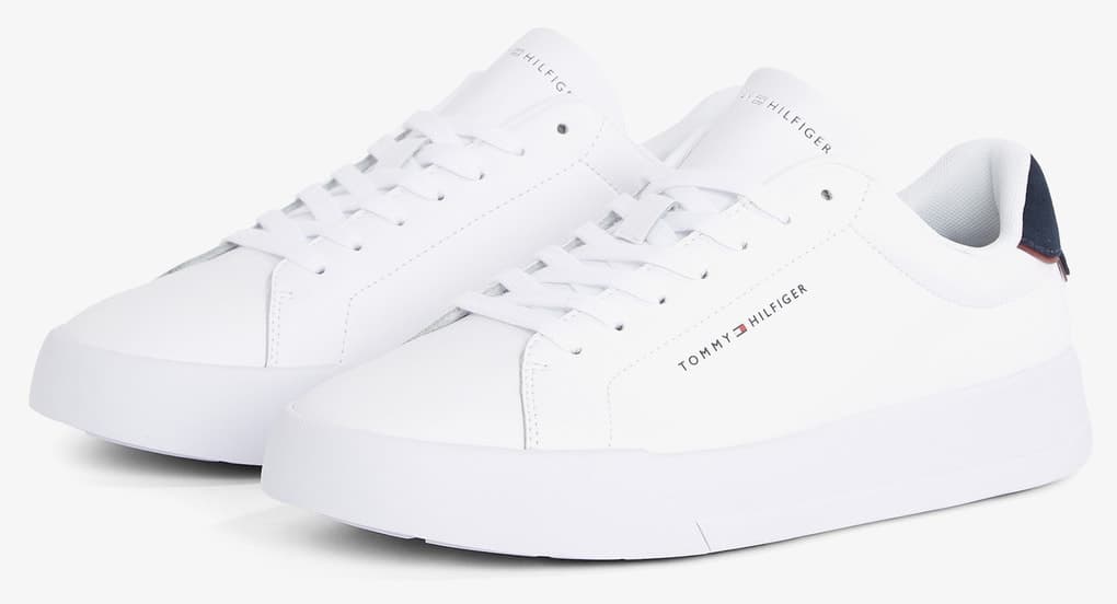 کفش اسنیکر مردانه Tommy Hilfiger مدل Court سفید کفش اسنیکر مردانه Tommy Hilfiger مدل Court سفید