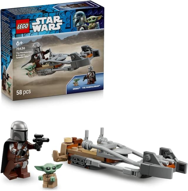 لگو 75436 Star Wars The Mandalorian & Grogu's Speeder Bike لگو 75436 Star Wars The Mandalorian & Grogu's Speeder Bike