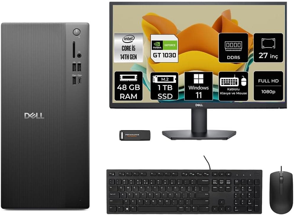 کامپیوتر رومیزی Dell مدل Ect1250 i5 14400 48Gb 1Tb SSD GT1030 4Gb + مانیتور 27" کامپیوتر رومیزی Dell مدل Ect1250 i5 14400 48Gb 1Tb SSD GT1030 4Gb + مانیتور 27"