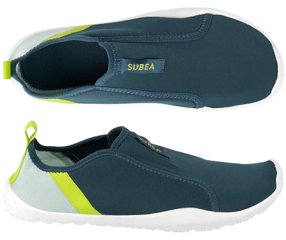 کفش دریایی زنانه Decathlon Subea سرمهای و زرد مدل Aquashoes 120 کفش دریایی زنانه Decathlon Subea سرمهای و زرد مدل Aquashoes 120