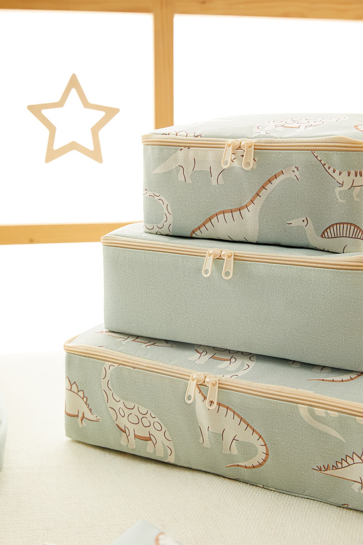 ست ۶ عددی نظمدهنده کیف بیمارستان نوزاد Ocean Home Textile طرح دایناسور چندمنظوره ست ۶ عددی نظمدهنده کیف بیمارستان نوزاد Ocean Home Textile طرح دایناسور چندمنظوره