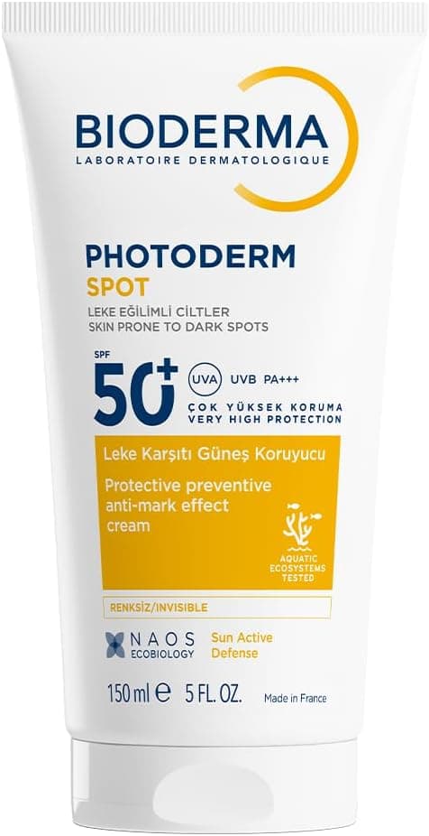 کرم ضدآفتاب Bioderma Photoderm SPOT SPF50+ ضدلک محافظت بسیار بالا صورت و بدن 150ml کرم ضدآفتاب Bioderma Photoderm SPOT SPF50+ ضدلک محافظت بسیار بالا صورت و بدن 150ml