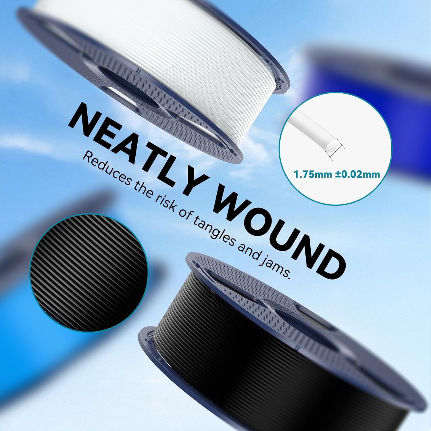 فیلامنت پرینتر سه بعدی SUNLU از نوع PLA چوبی قطر 1.75mm وزن 1kg فیلامنت پرینتر سه بعدی SUNLU از نوع PLA چوبی قطر 1.75mm وزن 1kg